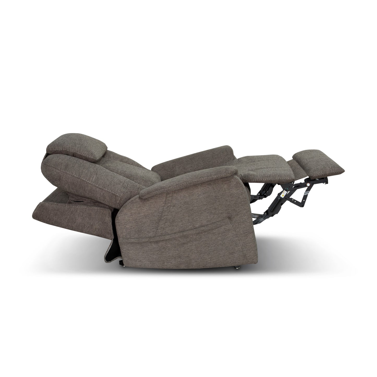 Zecliner Model 3+ Petite Umber Fabric Power Sleep Chair with Power Headrest, Lumbar, Heat & Massage