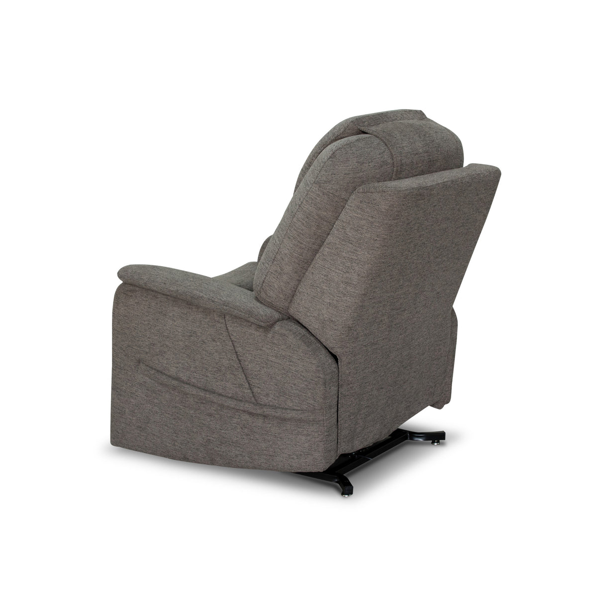 Zecliner Model 3+ Petite Umber Fabric Power Lift Recliner with Power Headrest, Lumbar, Heat & Massage