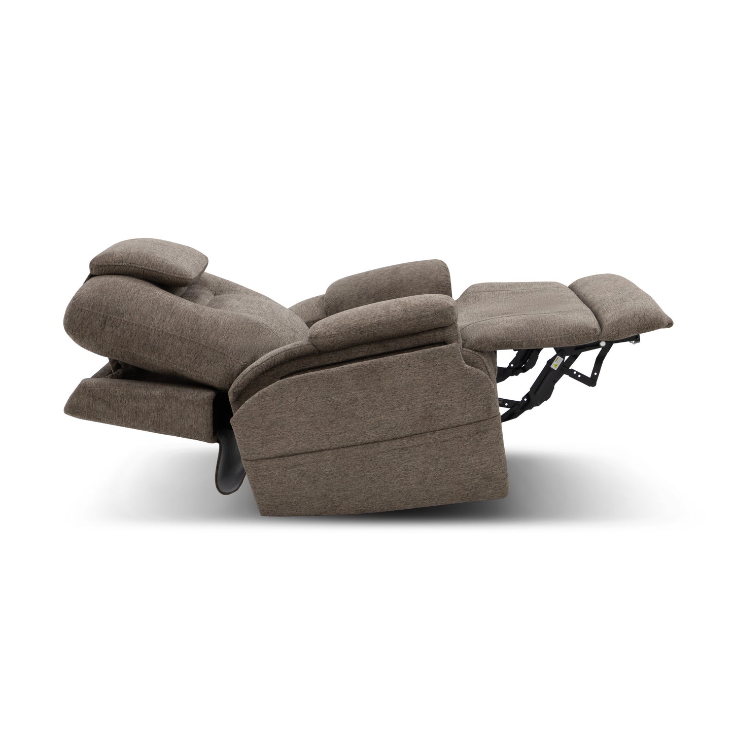 Zecliner Model 4+ Toast Fabric Power Lift Recliner w/ Power Headrest & Lumbar, Heat & Massage