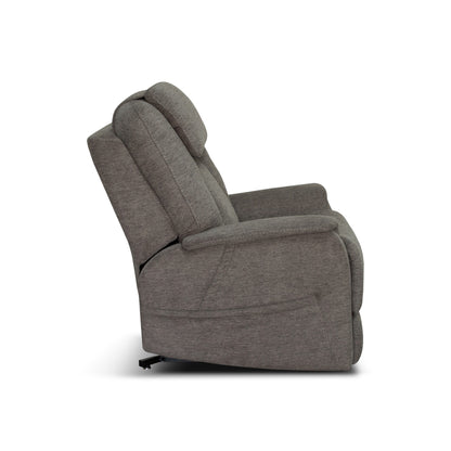 Zecliner Model 3+ Petite Umber Fabric Power Sleep Chair with Power Headrest, Lumbar, Heat & Massage