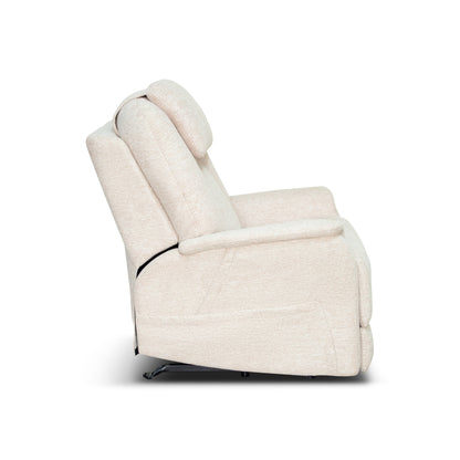 Zecliner Model 3+ Petite Ceramic Fabric Power Sleep Chair with Power Headrest, Lumbar, Heat & Massage