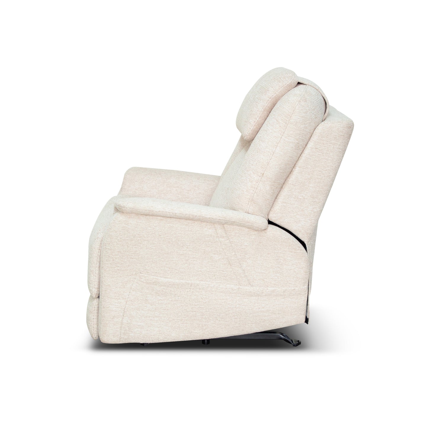 Zecliner Model 3+ Petite Ceramic Fabric Power Sleep Chair with Power Headrest, Lumbar, Heat & Massage
