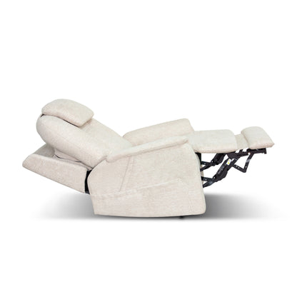 Zecliner Model 3+ Petite Ceramic Fabric Power Sleep Chair with Power Headrest, Lumbar, Heat & Massage