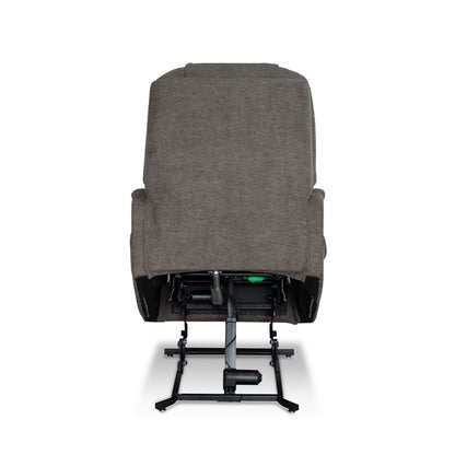 Zecliner Model 3+ Petite Umber Fabric Power Lift Recliner with Power Headrest, Lumbar, Heat & Massage