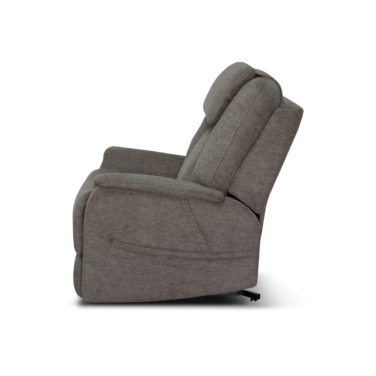 Zecliner Model 3+ Petite Umber Fabric Power Lift Recliner with Power Headrest, Lumbar, Heat & Massage