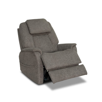 Zecliner Model 3+ Petite Umber Fabric Power Lift Recliner with Power Headrest, Lumbar, Heat & Massage
