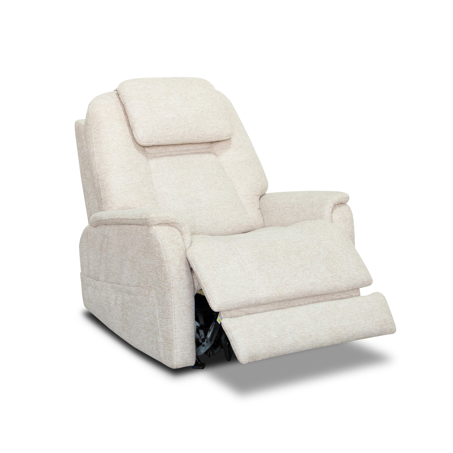 Zecliner Model 3+ Petite Ceramic Fabric Power Lift Recliner with Power Headrest, Lumbar, Heat & Massage