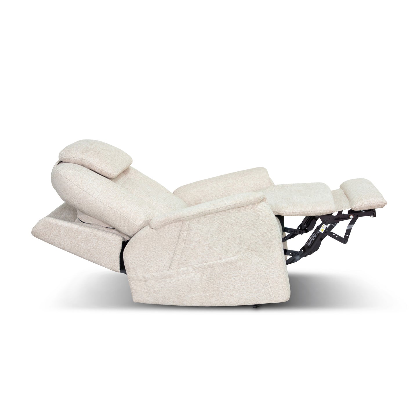 Zecliner Model 3+ Petite Ceramic Fabric Power Lift Recliner with Power Headrest, Lumbar, Heat & Massage