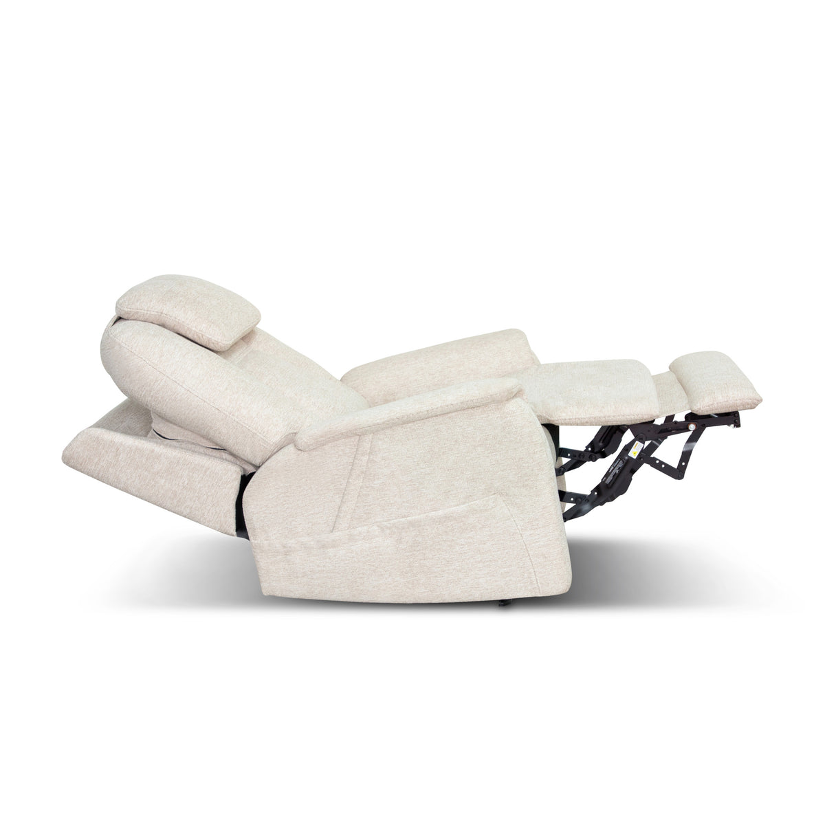 Zecliner Model 3+ Petite Ceramic Fabric Power Lift Recliner with Power Headrest, Lumbar, Heat & Massage