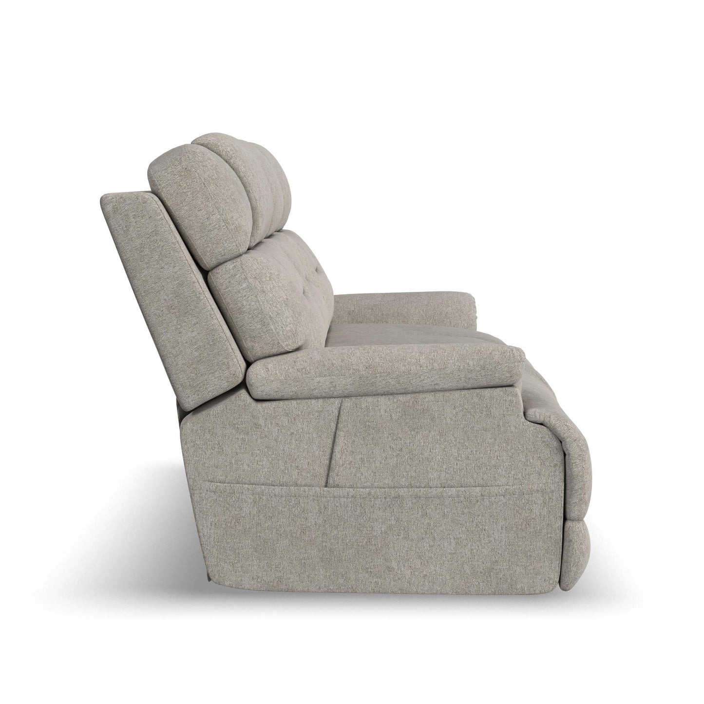 Zofa Shell Fabric Power Sleep Sofa with Power Headrests & Lumbar