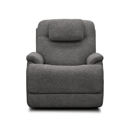 Zecliner Model 2 Petite Dark Gray Fabric Power Sleep Recliner with Power Headrest & Lumbar