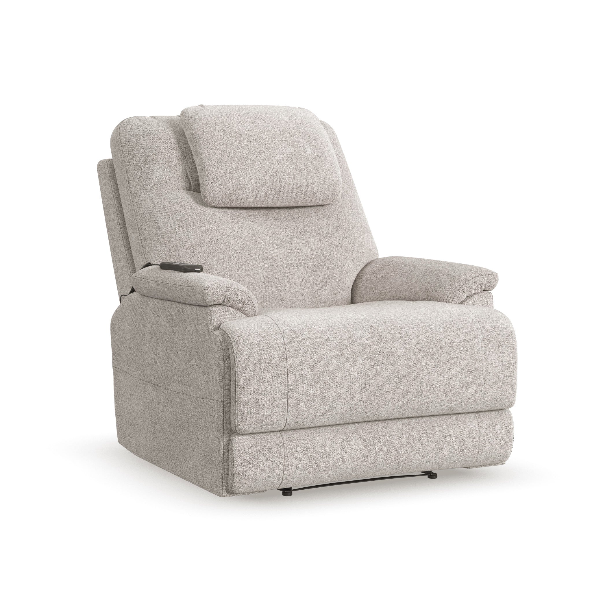 Zecliner Model 2 Petite Shell Fabric Power Sleep Recliner with Power Headrest & Lumbar