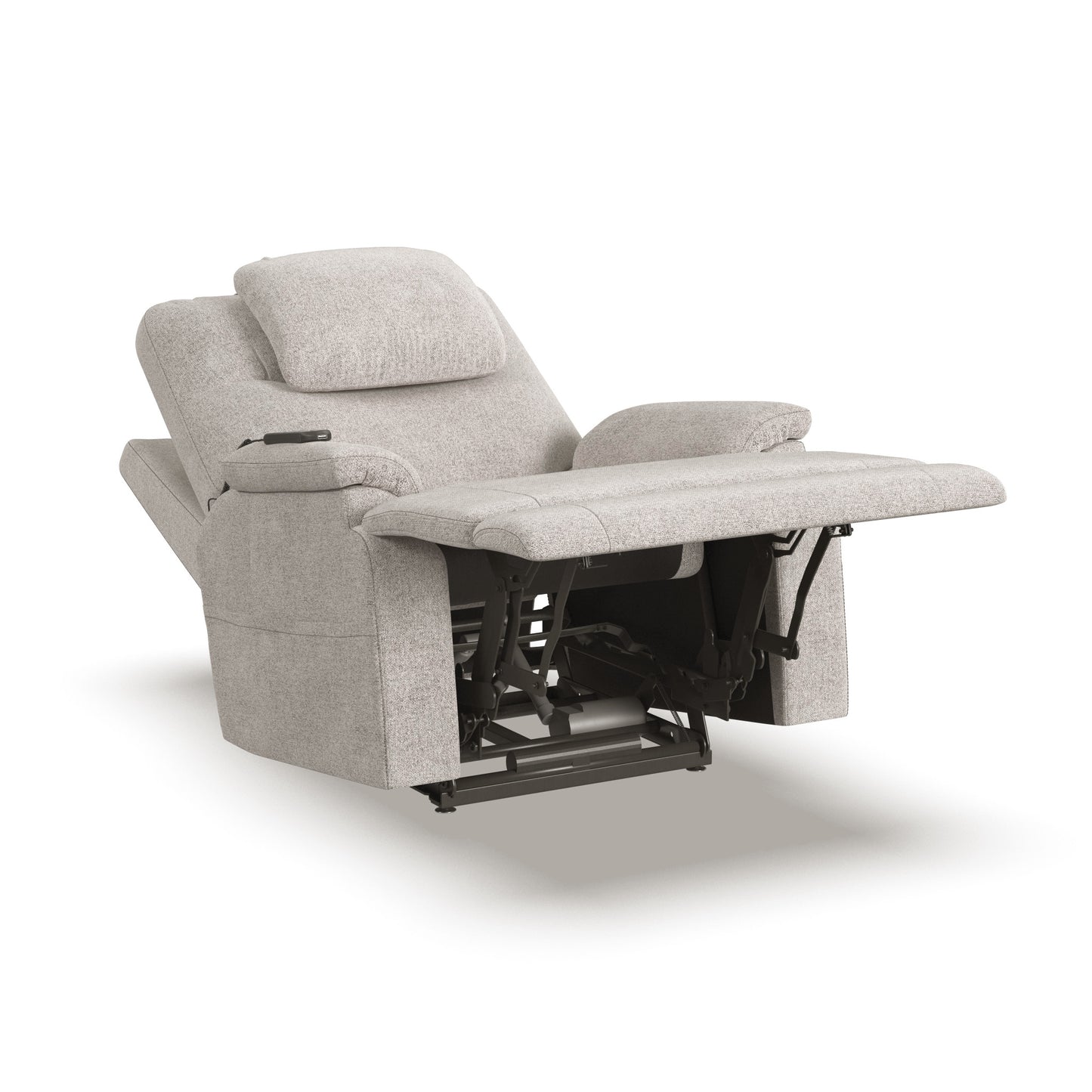 Zecliner Model 2 Petite Shell Fabric Power Sleep Recliner with Power Headrest & Lumbar