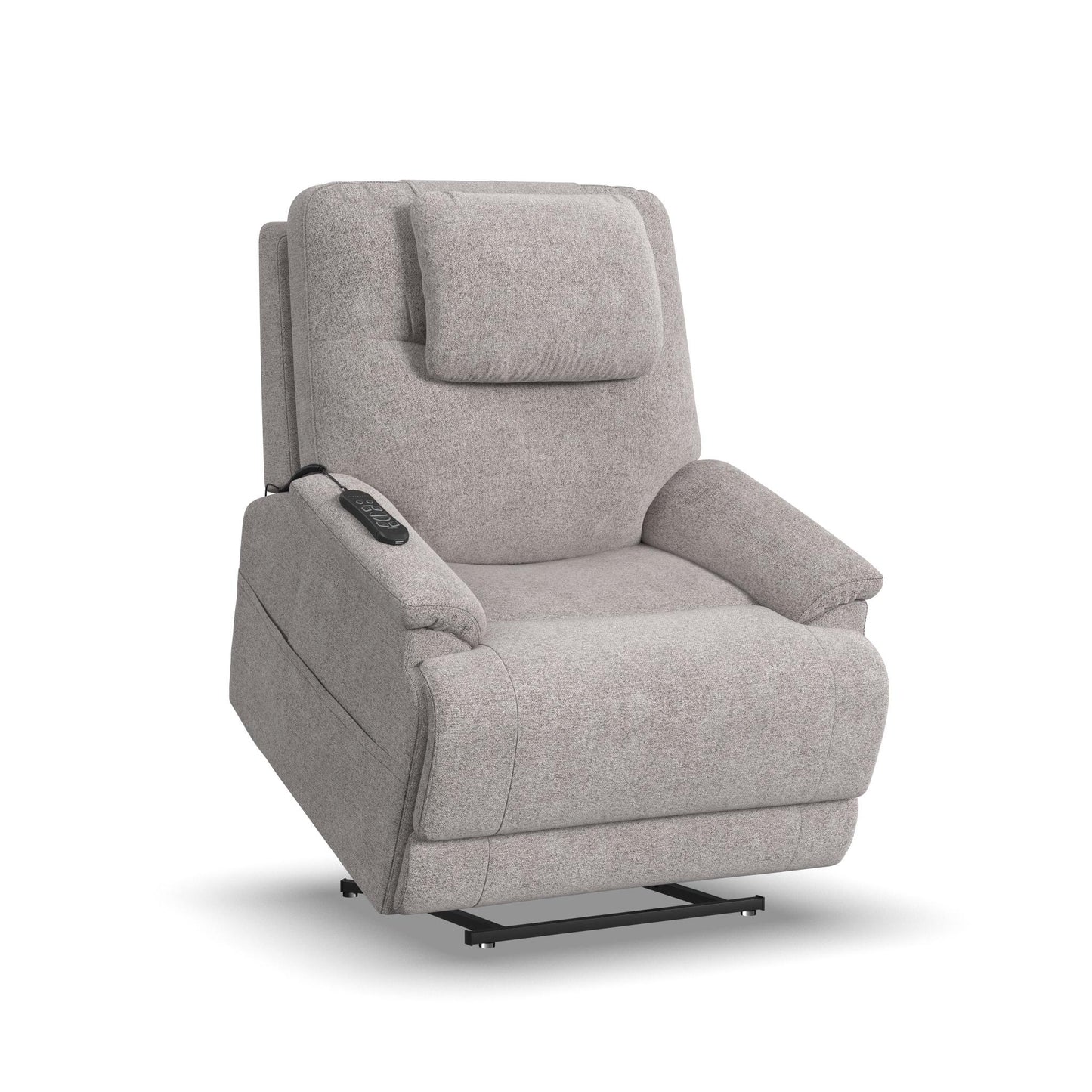 Zecliner Model 2 Petite Dove Fabric Power Lift Recliner with Power Headrest & Lumbar