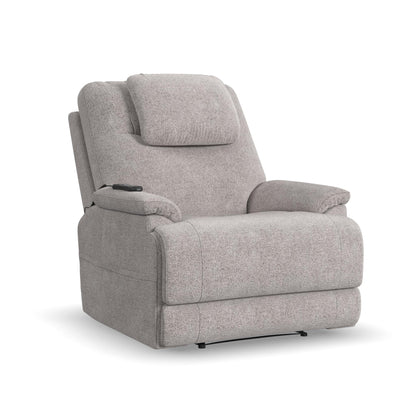 Zecliner Model 2 Petite Dove Fabric Power Lift Sleep Recliner with Power Headrest & Lumbar