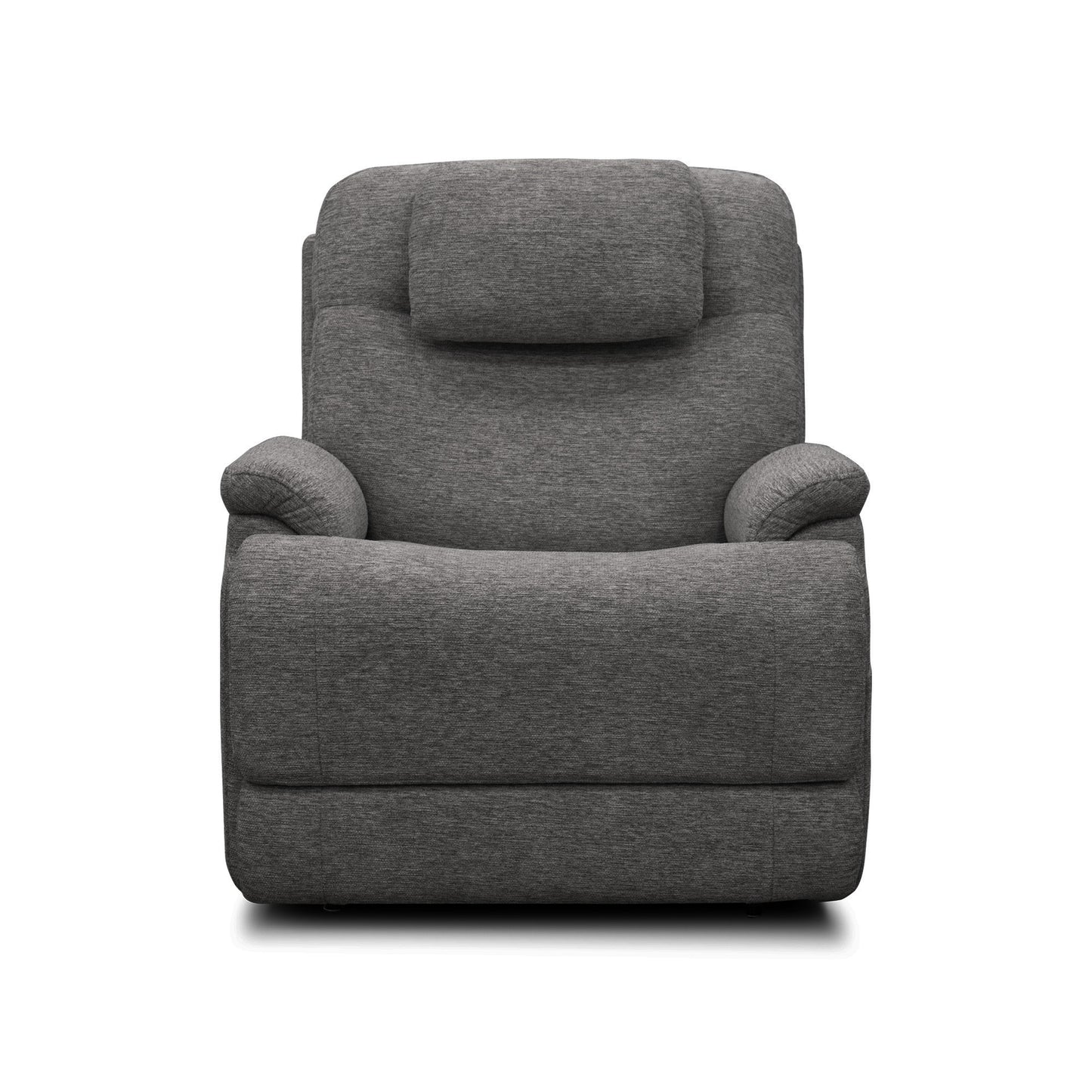 Zecliner Model 2 Petite Dark Gray Fabric Power Lift Sleep Recliner with Power Headrest & Lumbar