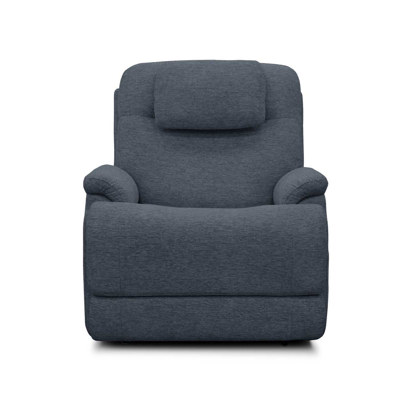 Zecliner Model 2 Petite Denim Fabric Power Lift Sleep Recliner with Power Headrest & Lumbar