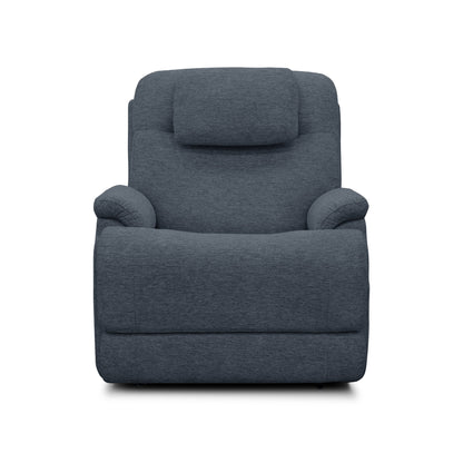 Zecliner Model 2 Petite Denim Fabric Power Lift Sleep Recliner with Power Headrest & Lumbar