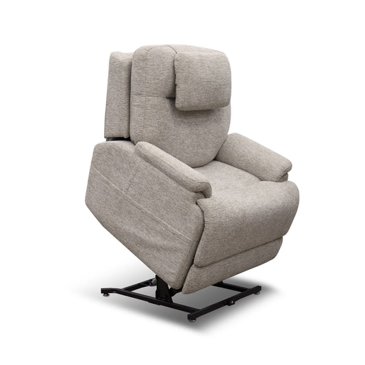 Zecliner Model 2 Petite Shell Fabric Power Lift Recliner with Power Headrest & Lumbar