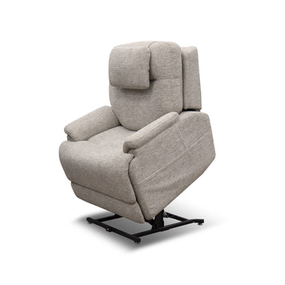 Zecliner Model 2 Petite Shell Fabric Power Lift Recliner with Power Headrest & Lumbar