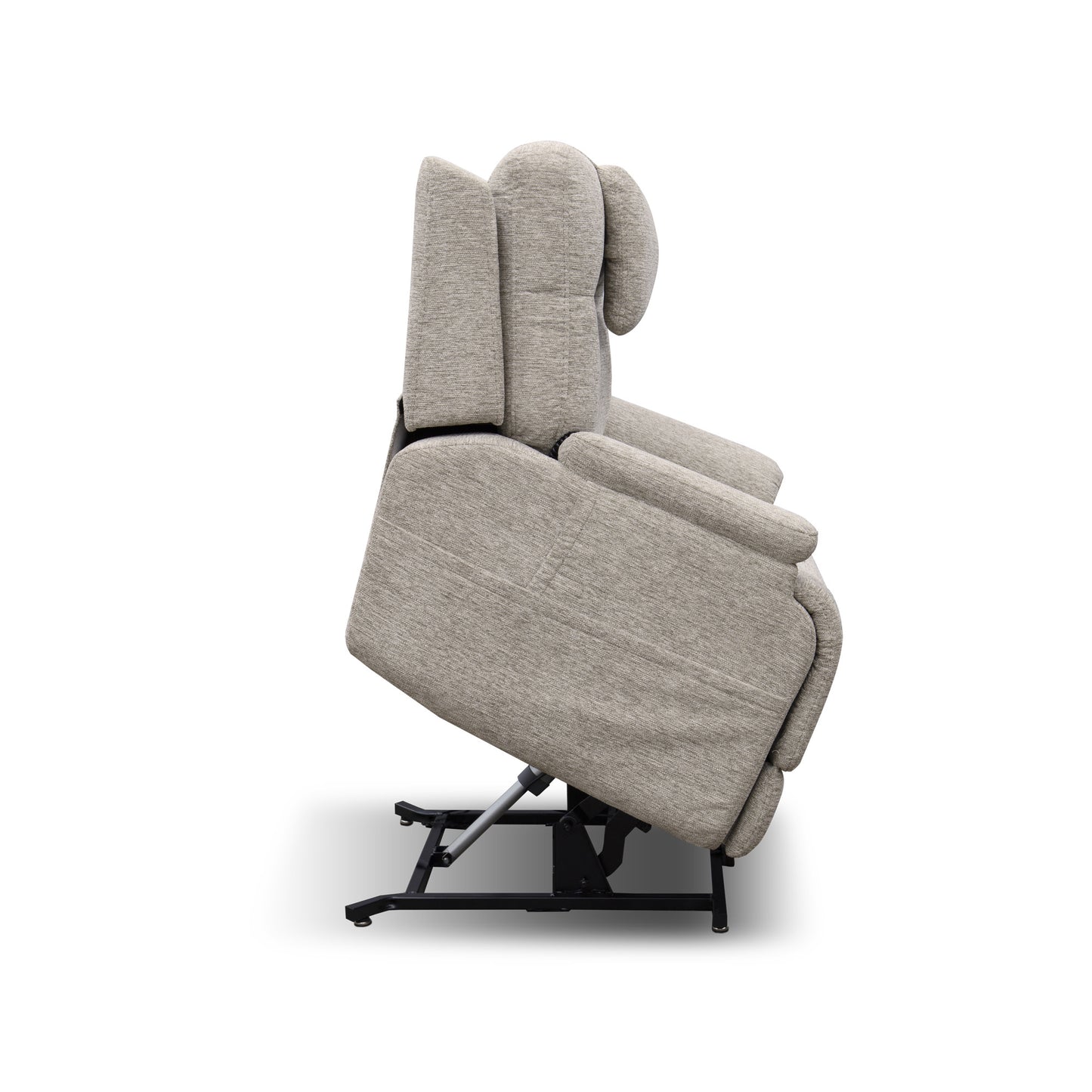 Zecliner Model 2 Petite Shell Fabric Power Lift Recliner with Power Headrest & Lumbar