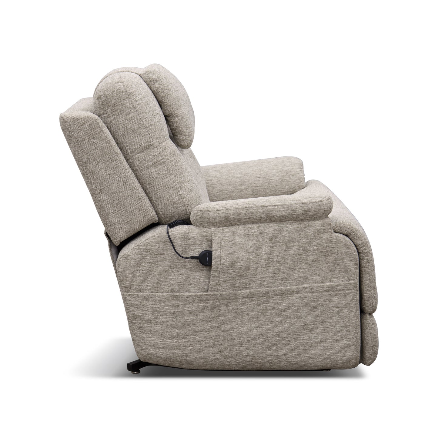 Zecliner Model 2 Petite Shell Fabric Power Lift Recliner with Power Headrest & Lumbar