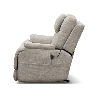 Zecliner Model 2 Petite Shell Fabric Power Lift Sleep Recliner with Power Headrest & Lumbar