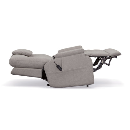 Zecliner Model 1 Dove Fabric Power Sleep Recliner with Power Headrest & Lumbar