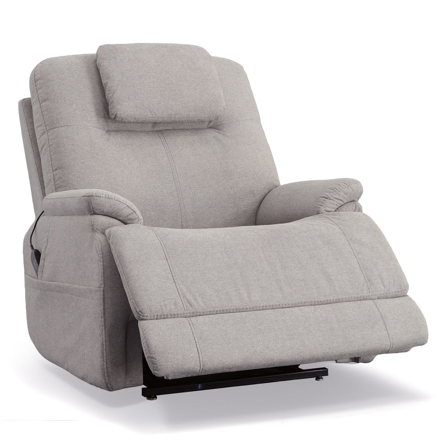 Zecliner Model 1 Dove Fabric Power Lift Sleep Recliner with Power Headrest & Lumbar