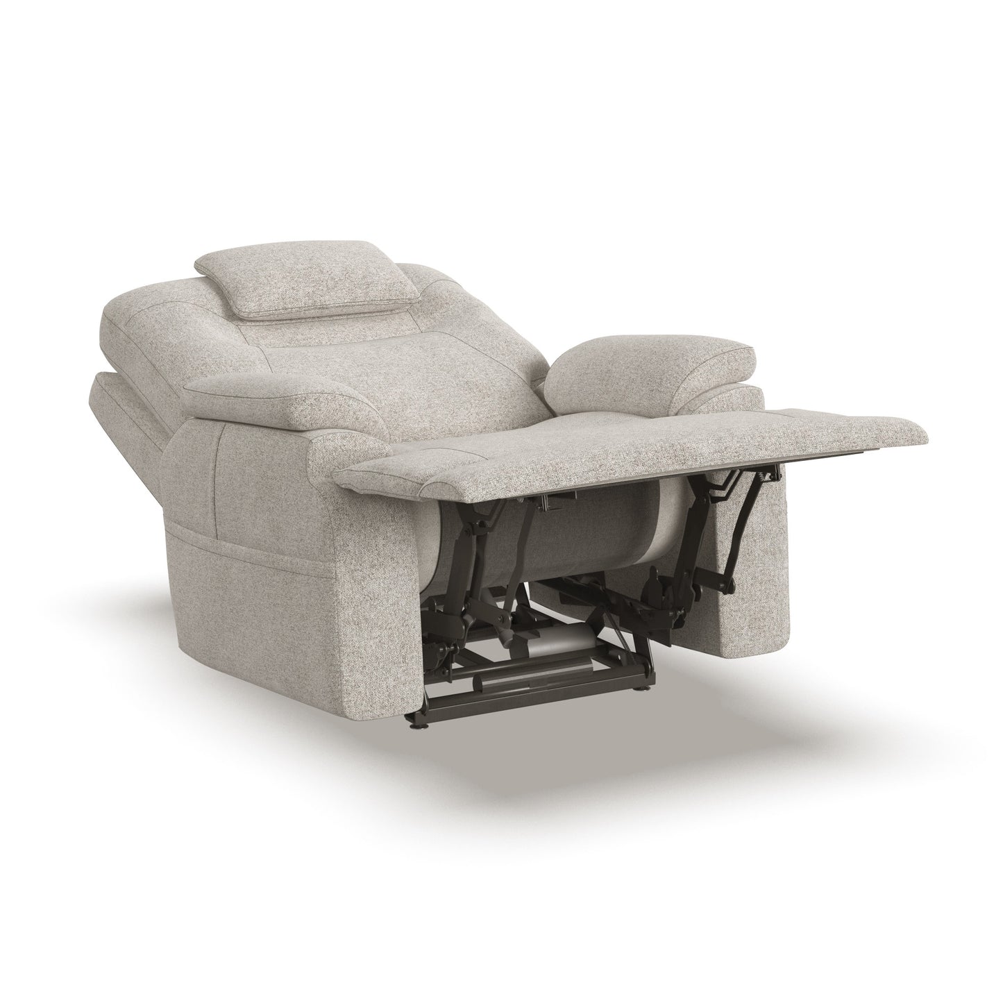 Zecliner Model 2 Shell Fabric Power Sleep Recliner with Power Headrest & Lumbar