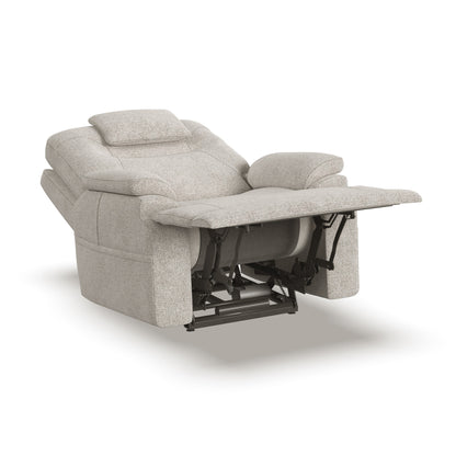 Zecliner Model 2 Shell Fabric Power Sleep Recliner with Power Headrest & Lumbar