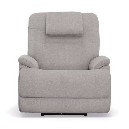 Zecliner Model 2+ Dove Fabric Power Lift Sleep Recliner with Power Headrest, Lumbar, Heat & Massage
