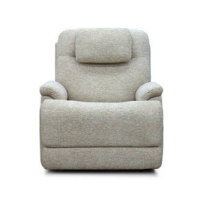 Zecliner Model 2+ Pebble Fabric Power Lift Sleep Recliner with Power Headrest, Lumbar, Heat & Massage