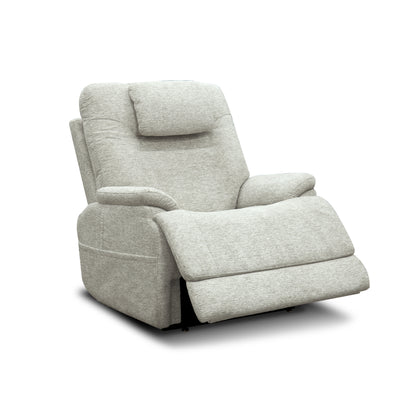 Zecliner Model 2+ Pebble Fabric Power Lift Sleep Recliner with Power Headrest, Lumbar, Heat & Massage