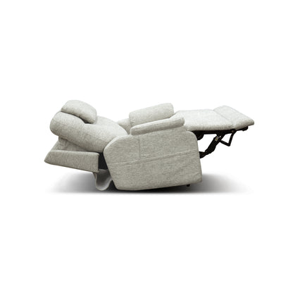 Zecliner Model 2+ Pebble Fabric Power Lift Sleep Recliner with Power Headrest, Lumbar, Heat & Massage