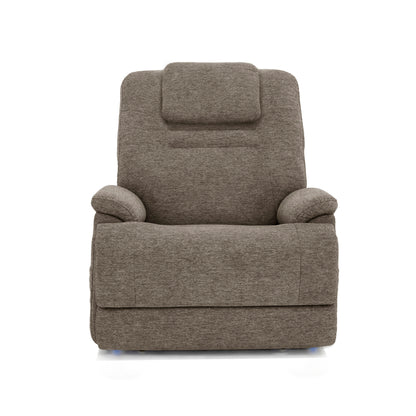 Zecliner Model 2+ Toast Fabric Power Lift Sleep Recliner with Power Headrest, Lumbar, Heat & Massage