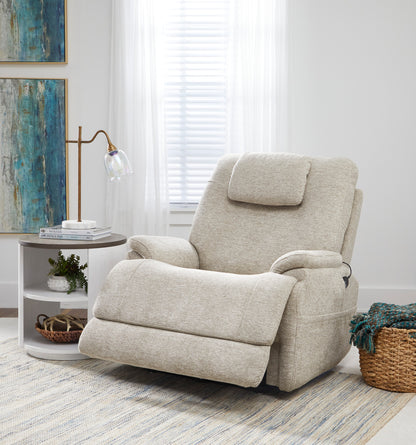 Zecliner Model 2+ Shell Fabric Power Lift Sleep Recliner with Power Headrest, Lumbar, Heat & Massage