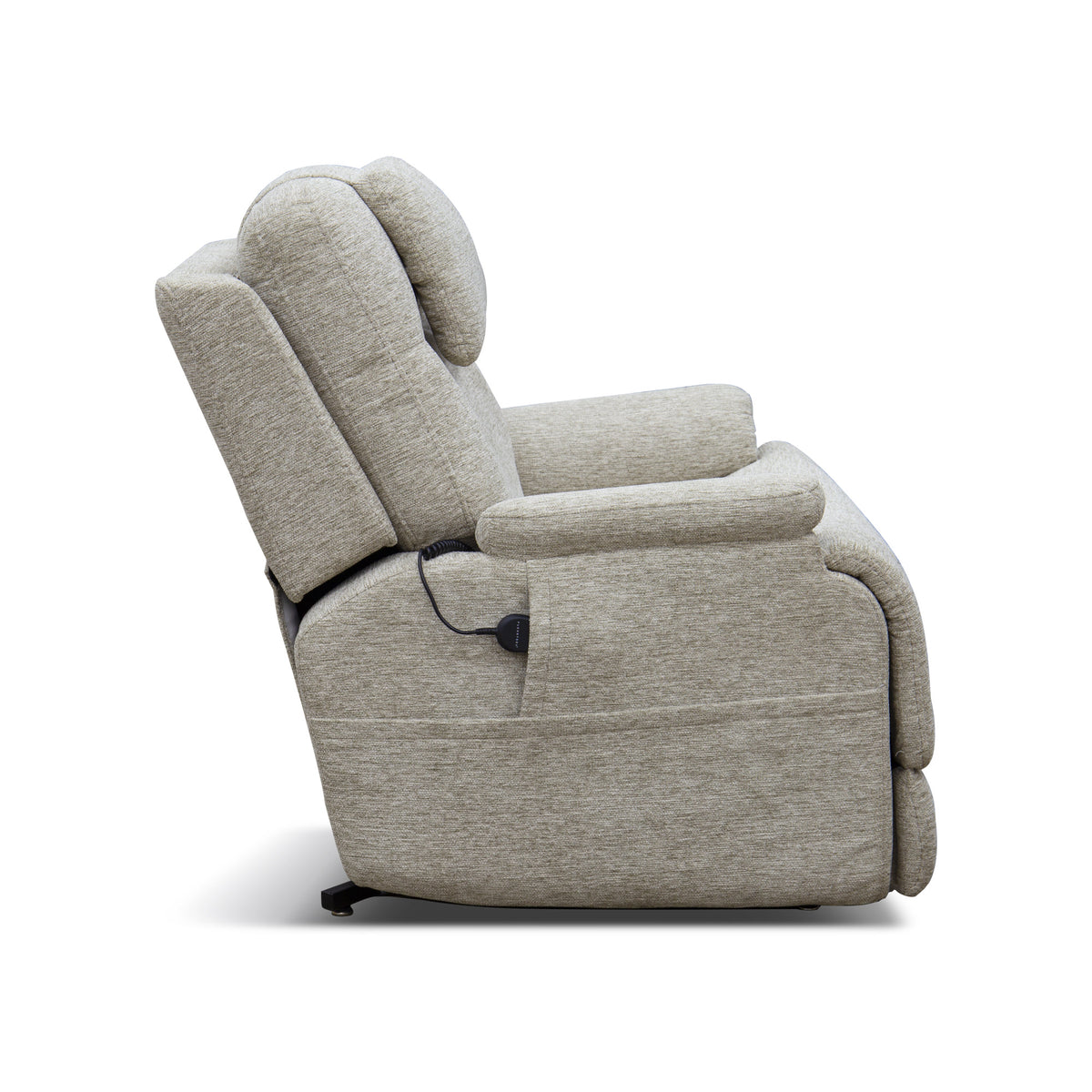 Zecliner Model 2+ Shell Fabric Power Lift Sleep Recliner with Power Headrest, Lumbar, Heat & Massage