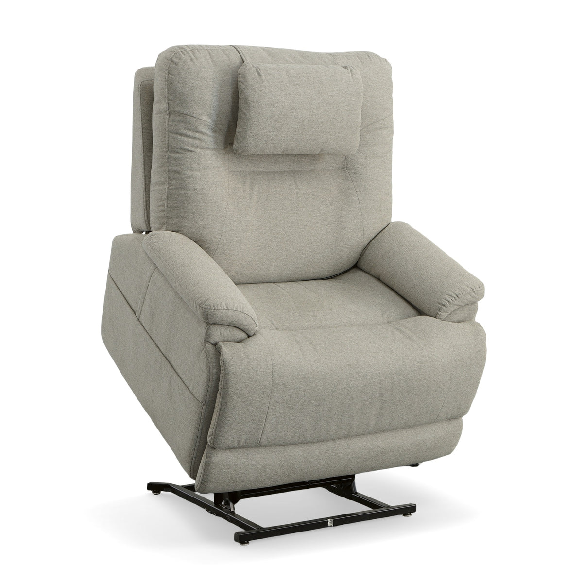 Zecliner Model 2 Dove Fabric Power Lift Sleep Recliner with Power Headrest & Lumbar