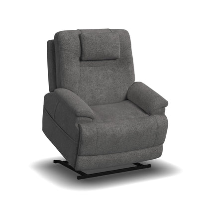 Zecliner Model 2 Dark Gray Fabric Power Lift Sleep Recliner with Power Headrest & Lumbar