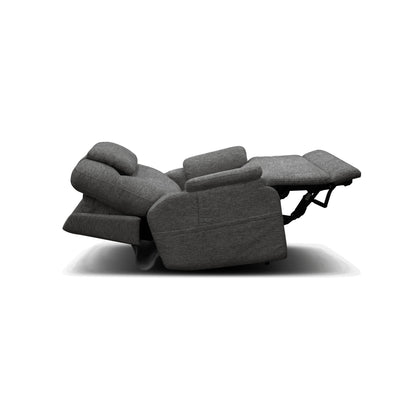 Zecliner Model 2 Dark Gray Fabric Power Lift Sleep Recliner with Power Headrest & Lumbar