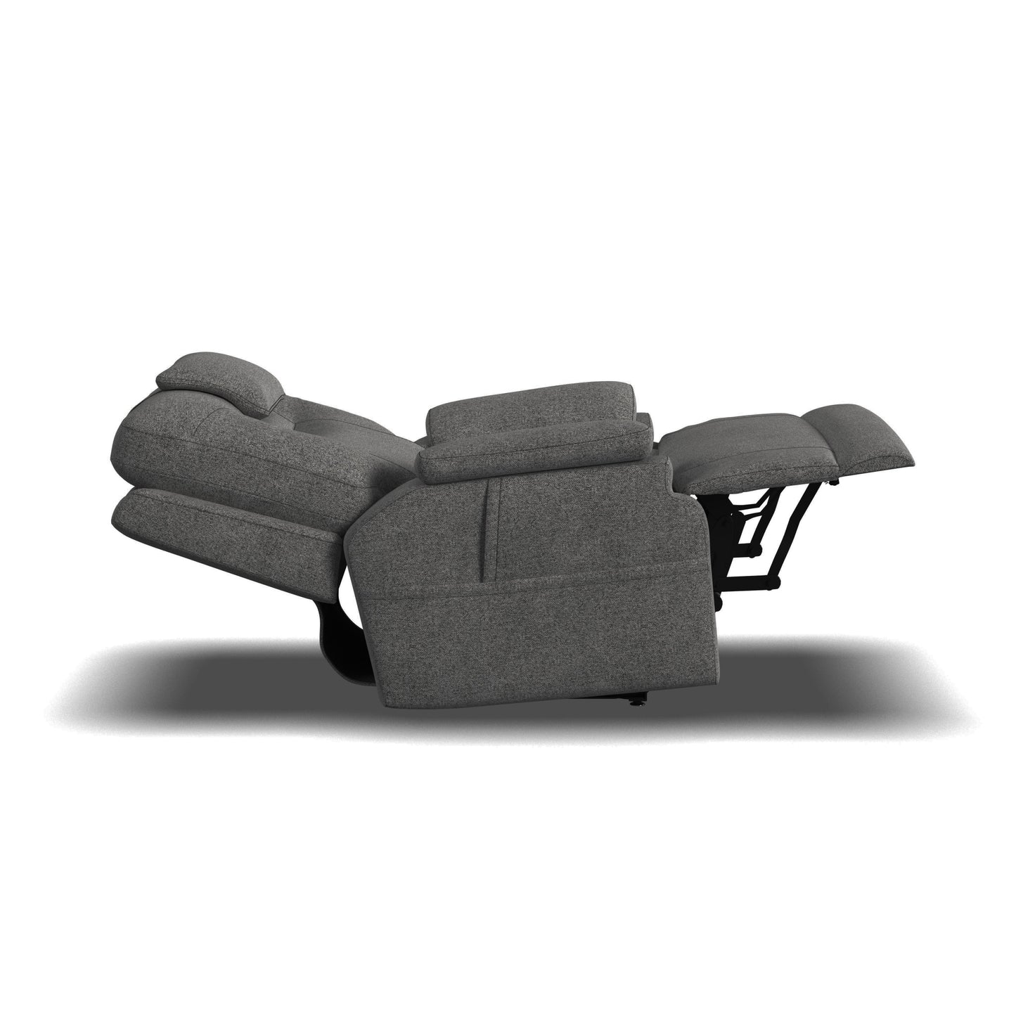 Zecliner Model 2 Dark Gray Fabric Power Lift Sleep Recliner with Power Headrest & Lumbar