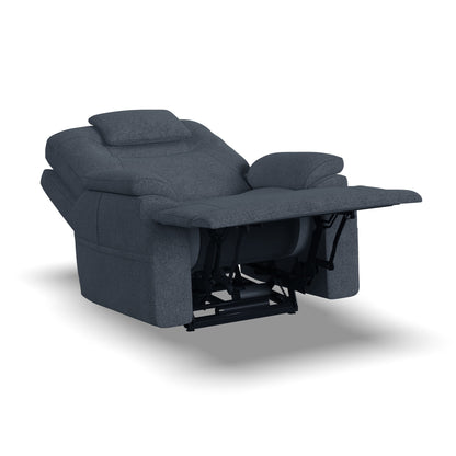 Zecliner Model 2 Denim Fabric Power Lift Sleep Recliner with Power Headrest & Lumbar
