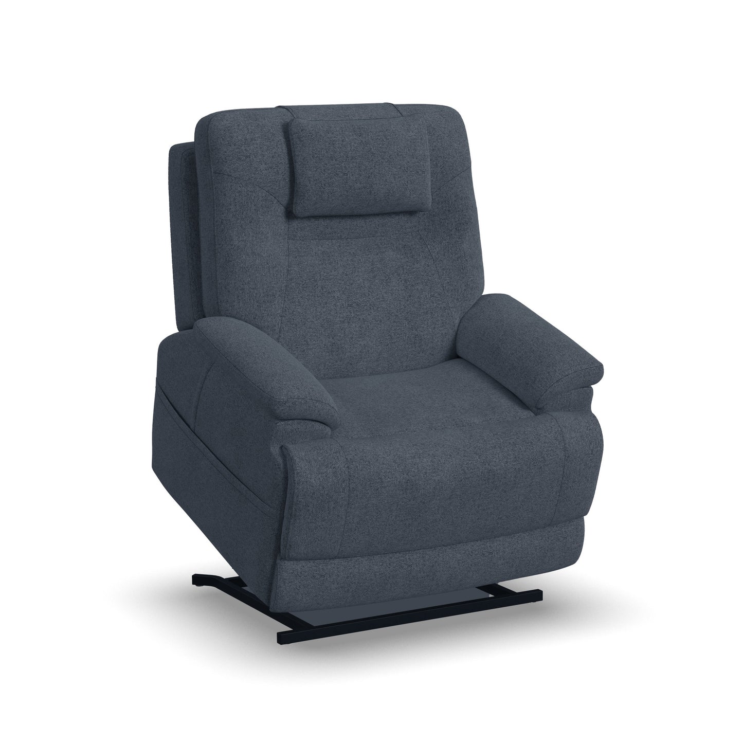 Zecliner Model 2 Denim Fabric Power Lift Sleep Recliner with Power Headrest & Lumbar