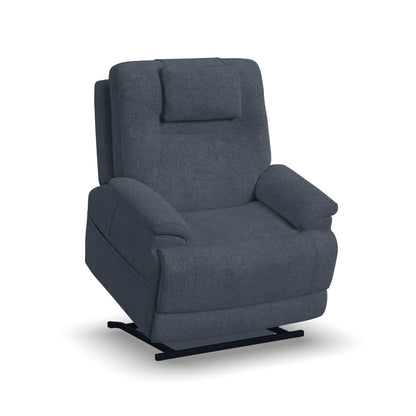 Zecliner Model 2 Denim Fabric Power Lift Sleep Recliner with Power Headrest & Lumbar