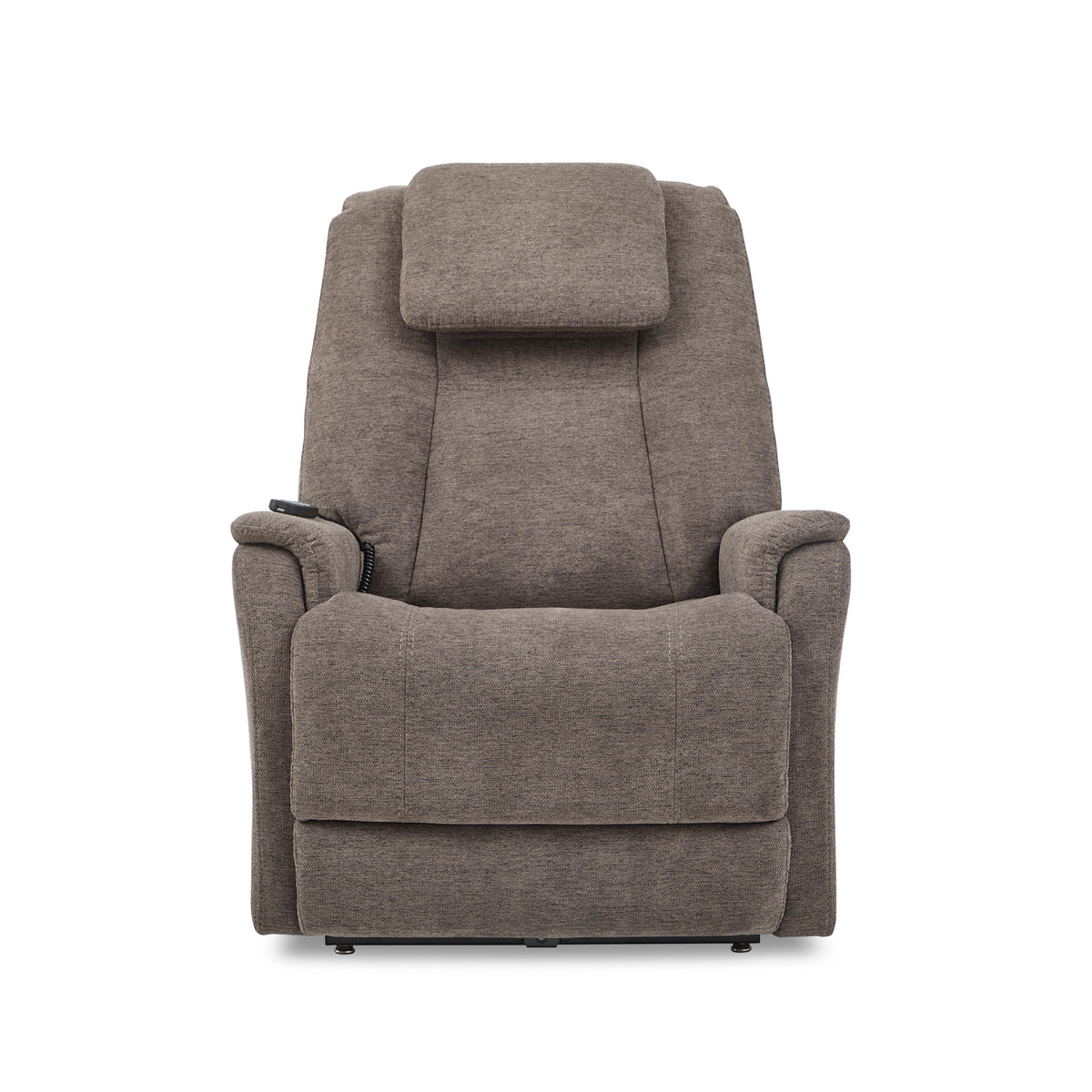 Zecliner Model 3+ Umber Fabric Power Rocking Sleep Recliner with Power Headrest, Lumbar, Heat & Massage
