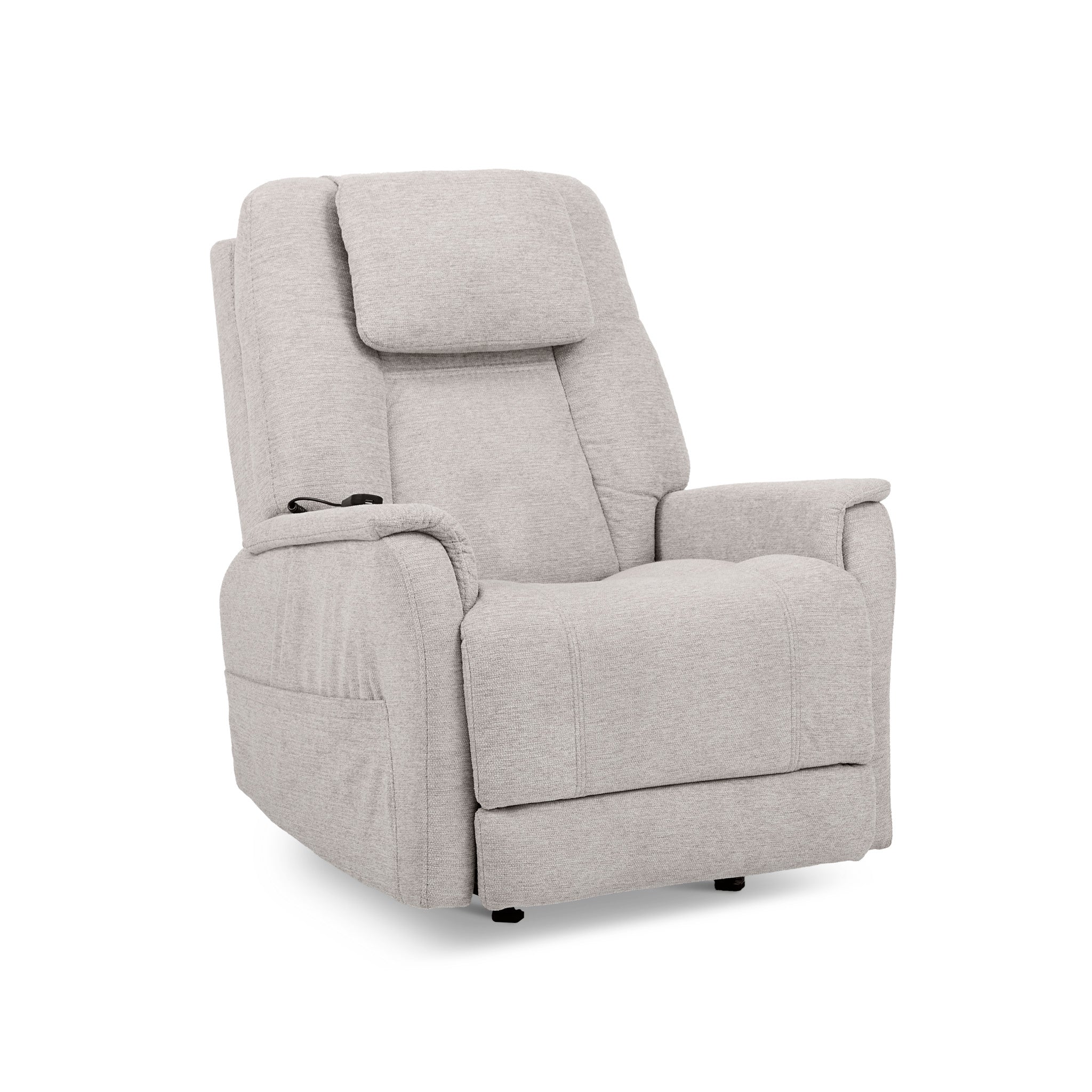 Zecliner Model 3+ Ceramic Fabric Power Rocking Sleep Recliner with Power Headrest, Lumbar, Heat & Massage