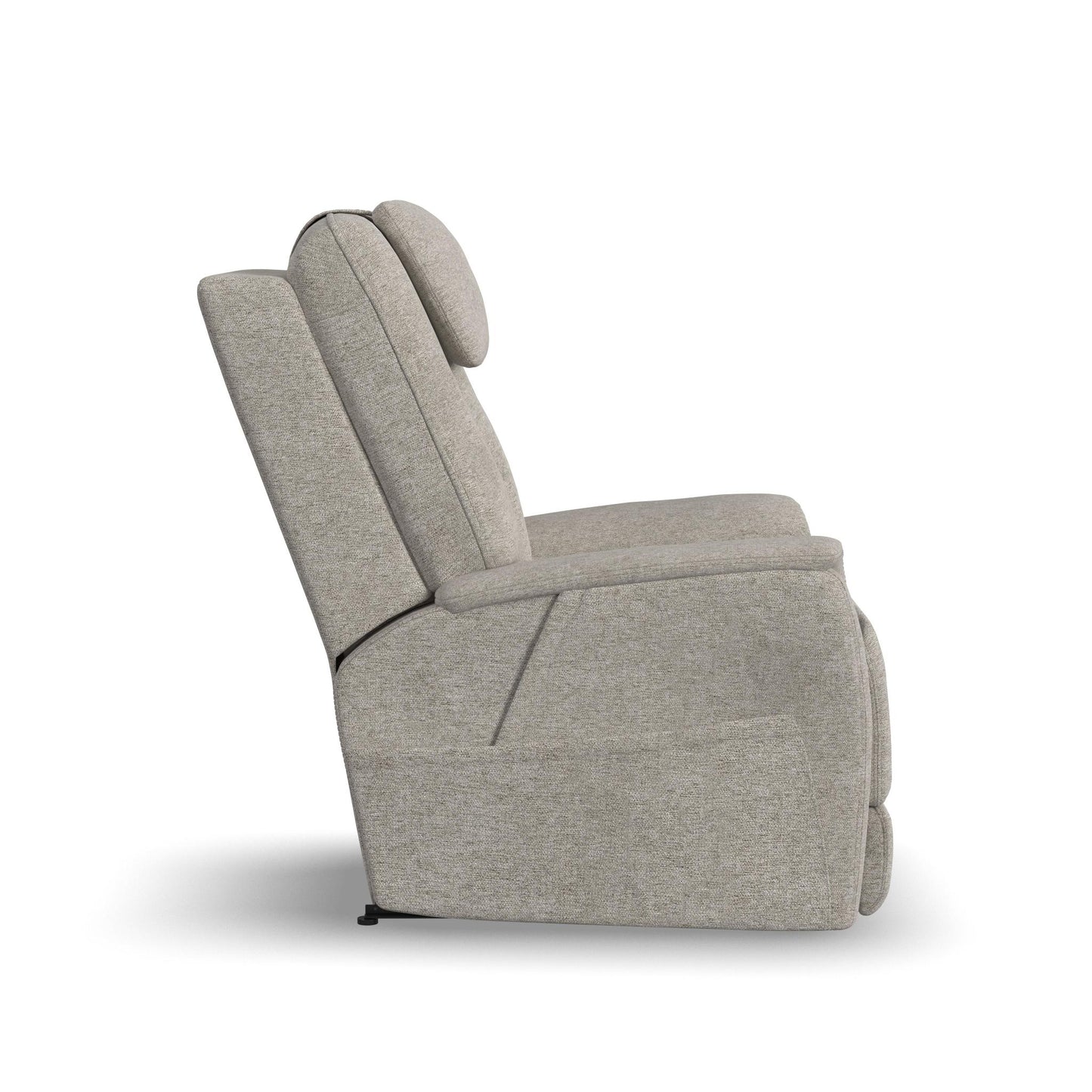 Zecliner Model 3+ Fabric Power Rocking Sleep Recliner with Power Headrest, Lumbar, Heat & Massage
