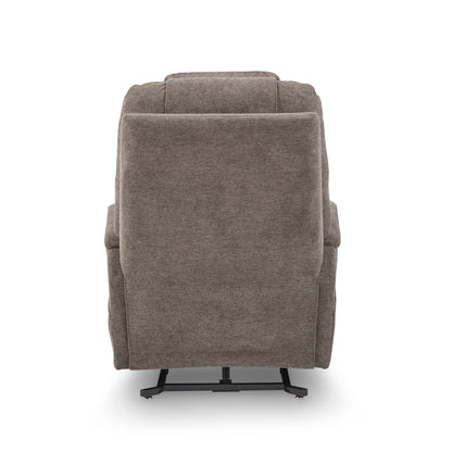 Zecliner Model 3+ Umber Fabric Power Lift Recliner with Power Headrest, Lumbar, Heat & Massage