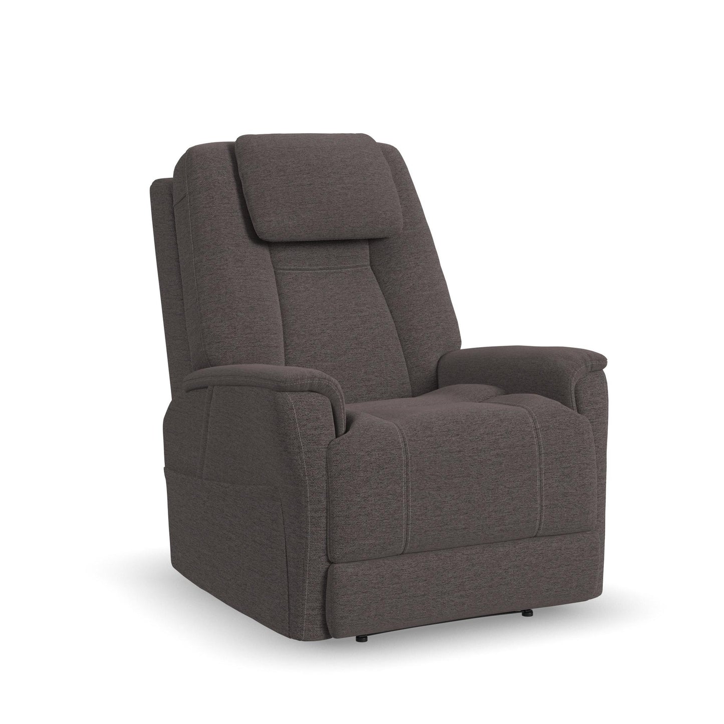 Zecliner Model 3+ Umber Fabric Power Lift Sleep Recliner with Power Headrest, Lumbar, Heat & Massage